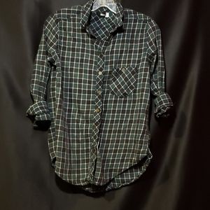 BDG Green and Black flannel